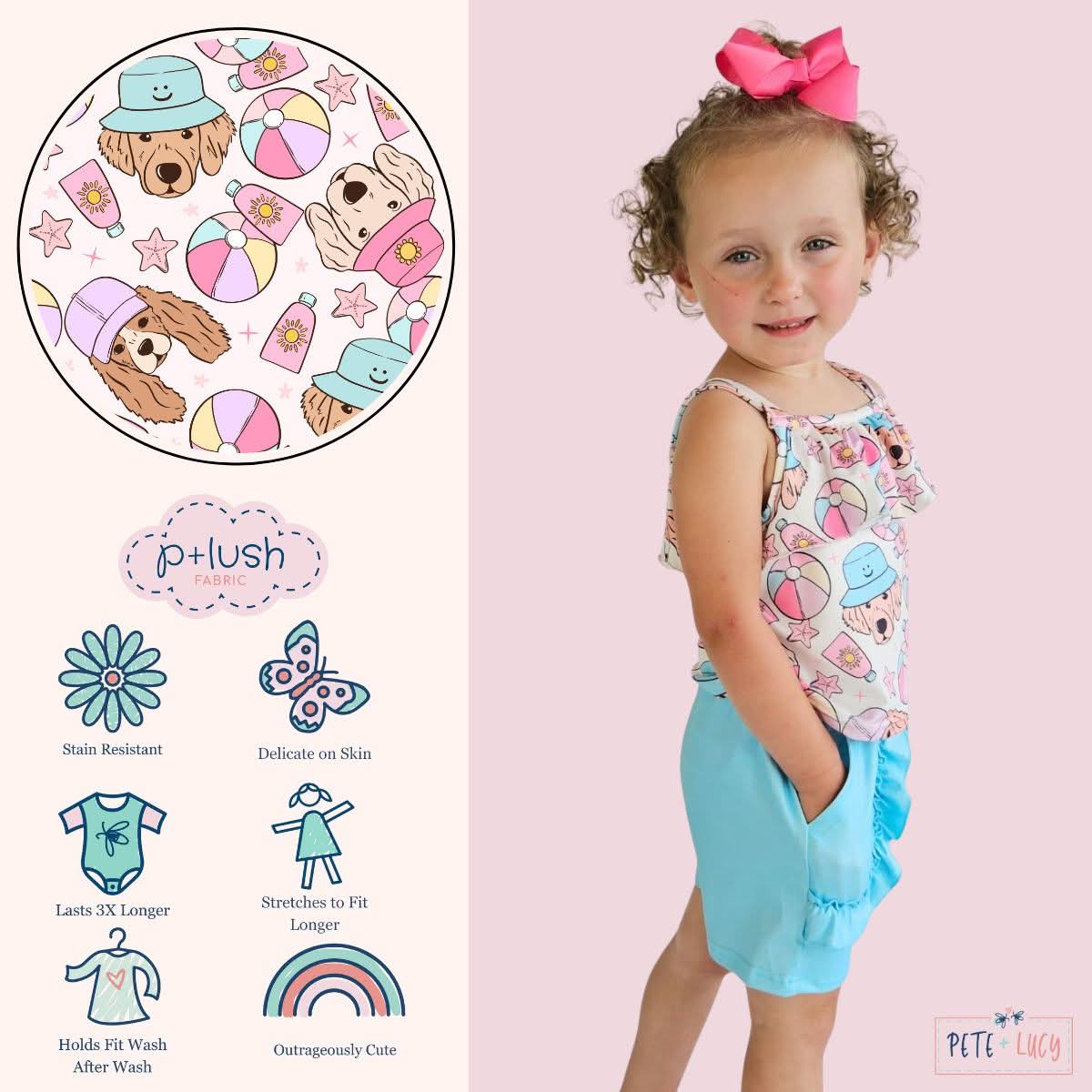 Sandy Paws (2pc Shorts set)