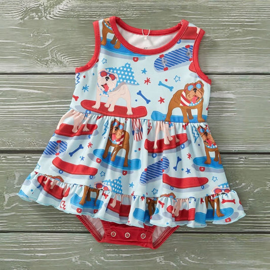 Red, White & Blue Krew ❤️ Romper