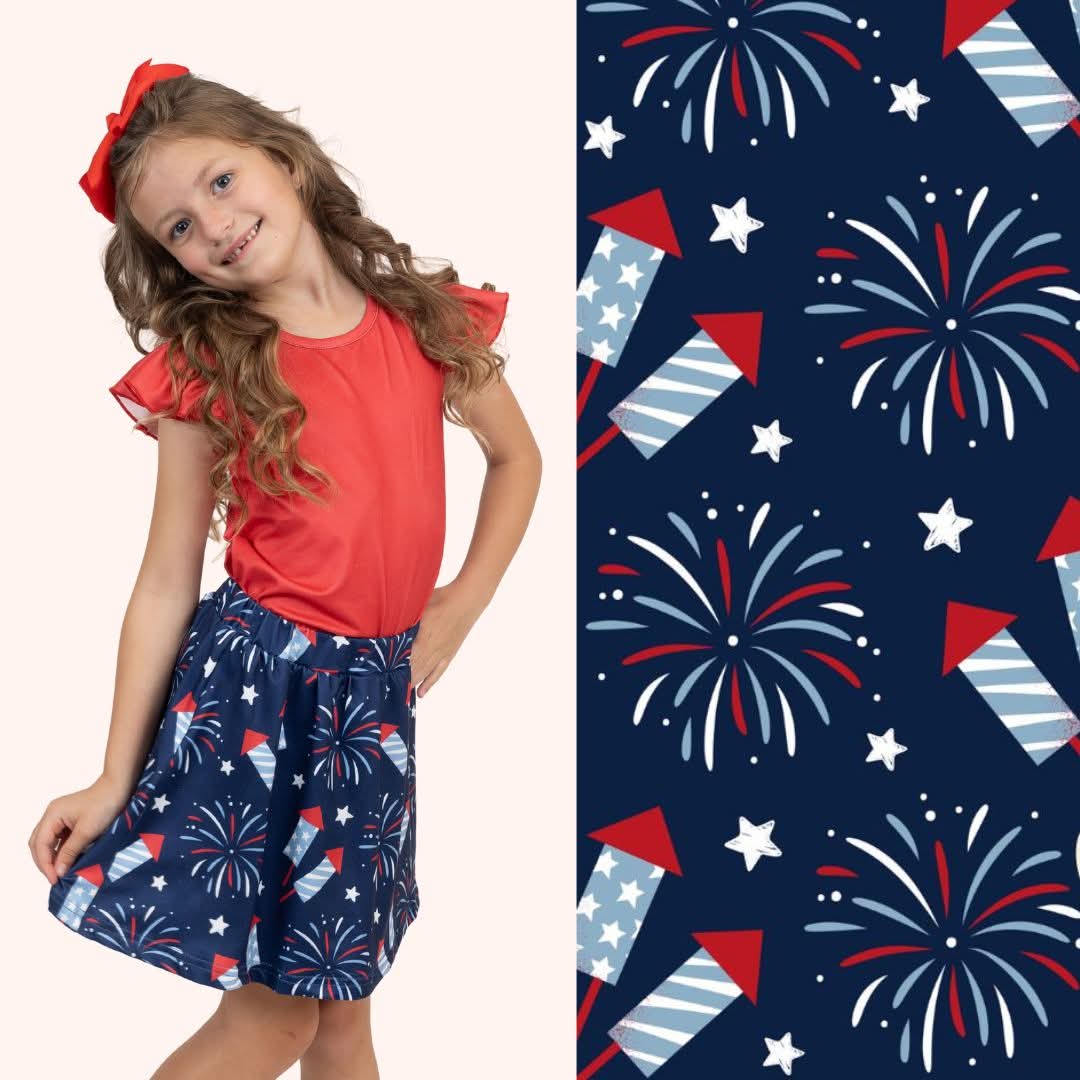 Firecracker fizz Skort 2pc set
