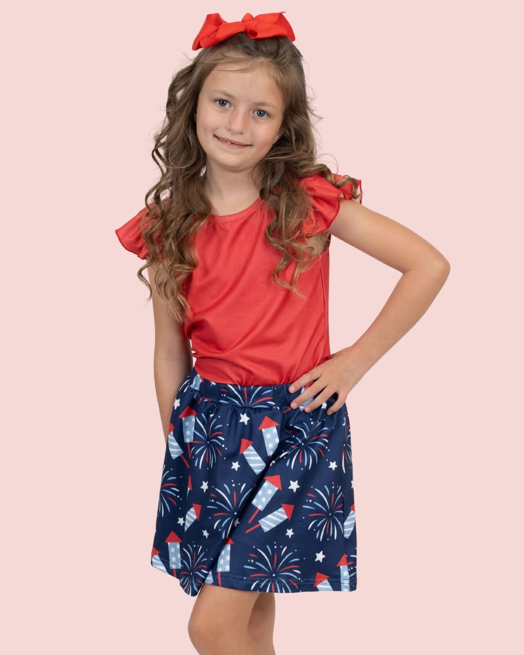 Firecracker fizz Skort 2pc set