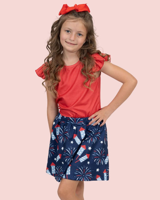 Firecracker fizz Skort 2pc set