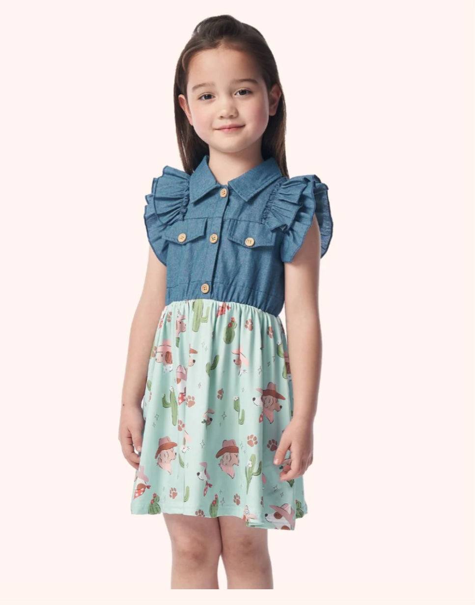 Howdy Hounds 🐶           Girls Dress