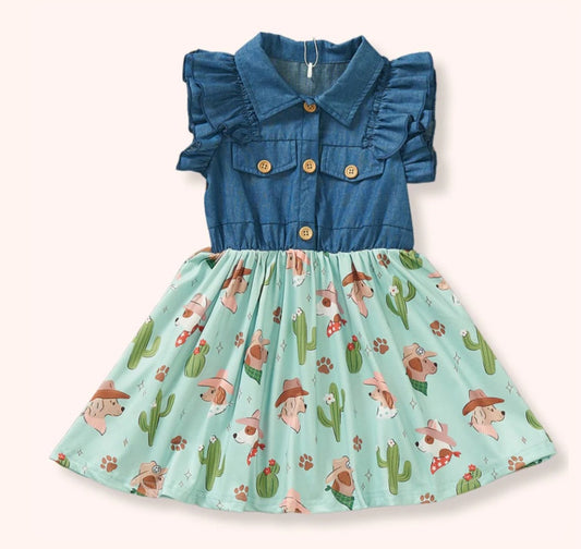 Howdy Hounds 🐶           Girls Dress