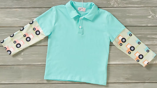 Fun on the Farm 🚜         Boys Long Sleeve Top