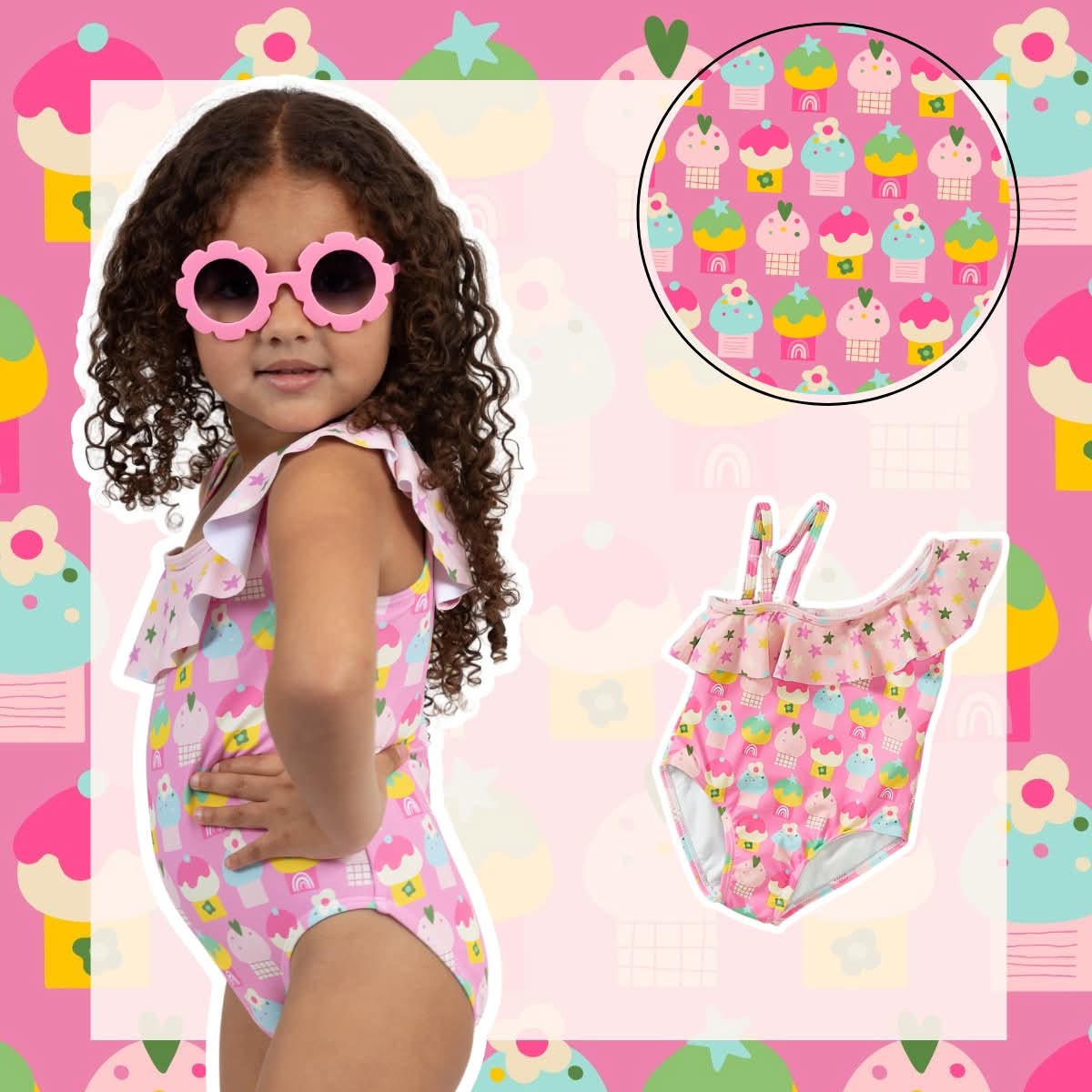 Cute as a Cupcake 1pc swim