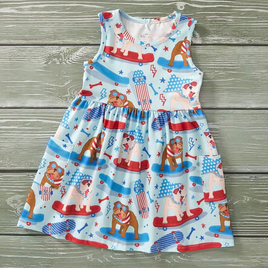 Red, White & Blue 🇺🇸        Girls Dress