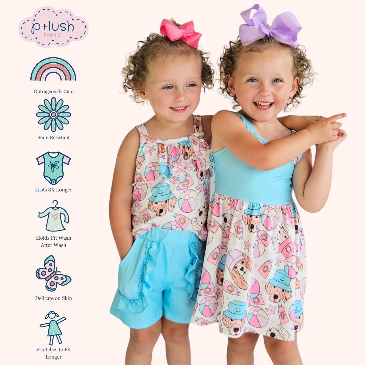 Sandy Paws (2pc Shorts set)