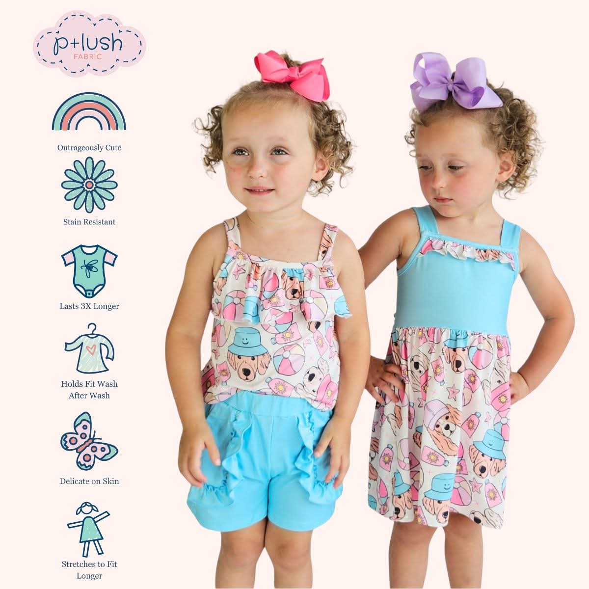 Sandy Paws (2pc Shorts set)